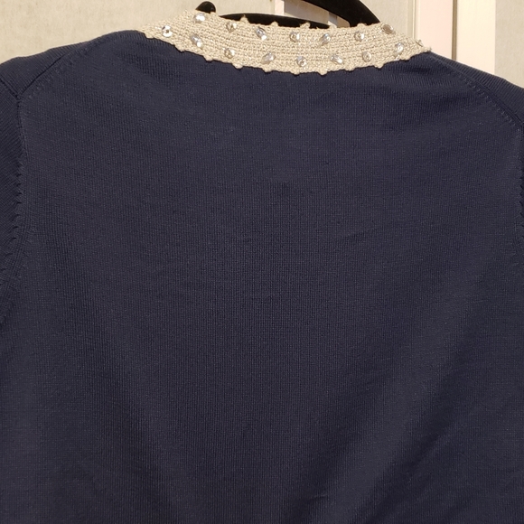 Silk/Cotton Knit Shrug - Picture 2 of 3